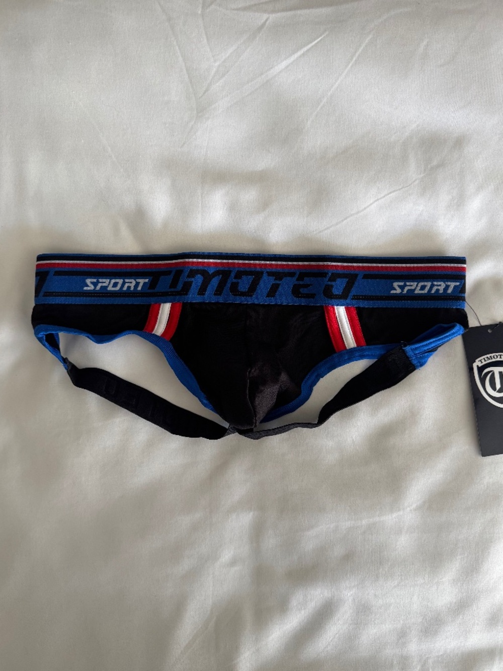 Timoteo | Racer Sport Slingback Jockstrap (Black) - Small